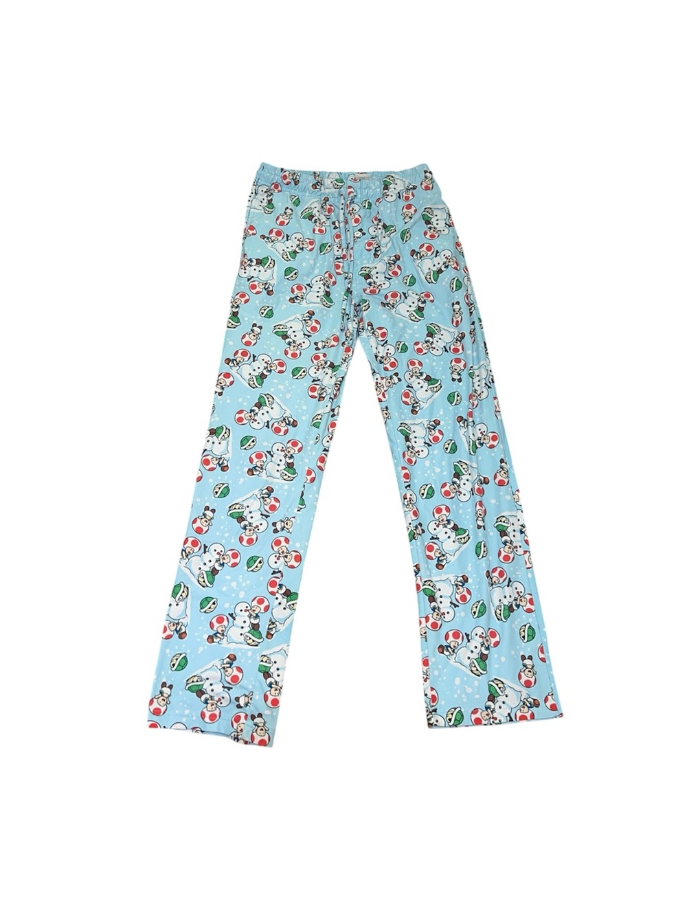 Super Mario Blue Pyjama Pants Women’s Size Small Comfy Cozy Sleepwear Pajama Pj